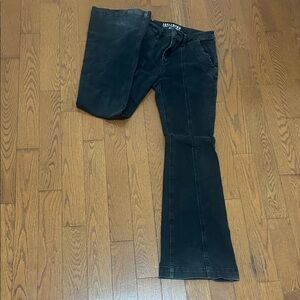 Idyllwind Black Flared Wide-Leg Jeans